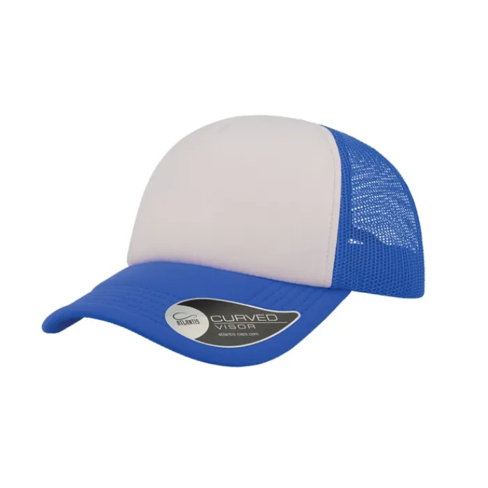 Gift Campaign Cappello trucker bicolore con visiera imbottita in poliestere 80 g/m2> Cappellini Personalizzati