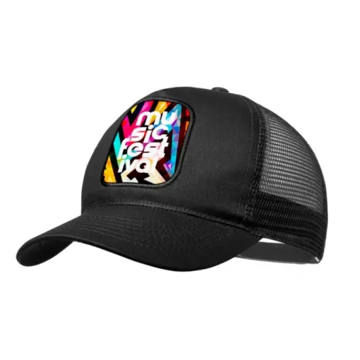 Gift Campaign Cappello trucker con toppa cucita e fascetta in plastica Trucker> Cappellini Personalizzati