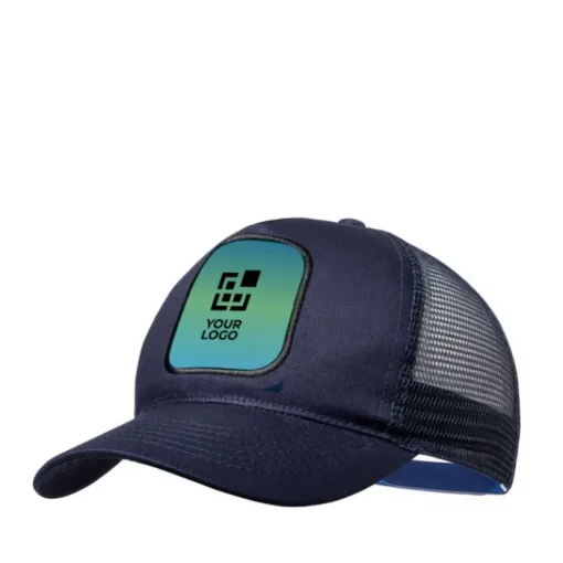 Gift Campaign Cappello trucker con toppa cucita e fascetta in plastica Trucker> Cappellini Personalizzati