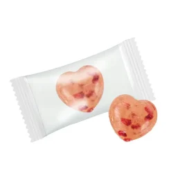 Gift Campaign Caramelle cuore con pezzi di frutta o erbe aromatiche personalizzate 3g> Caramelle Personalizzate