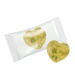 Gift Campaign Caramelle cuore con pezzi di frutta o erbe aromatiche personalizzate 3g> Caramelle Personalizzate