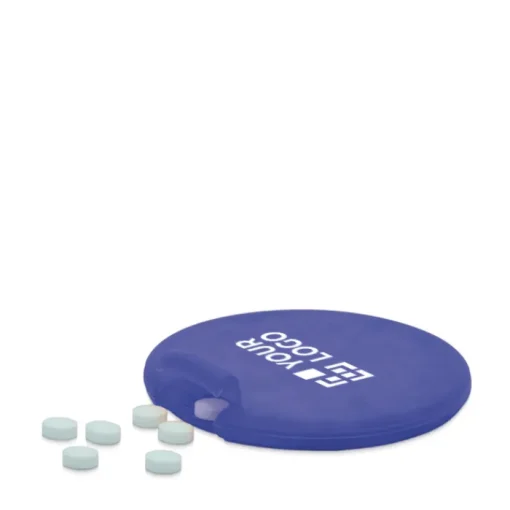Gift Campaign Caramelle di menta piperita in scatolina rotonda piatta da 6,5g> Mentine E Gomme Da Masticare
