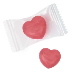 Gift Campaign Caramelle dure a cuore alla ciliegia con fibre in confezione singola> Caramelle Personalizzate