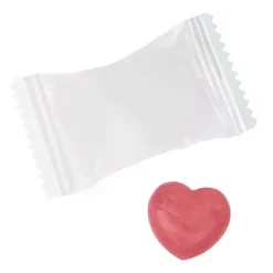 Gift Campaign Caramelle dure a cuore alla ciliegia con fibre in confezione singola></noscript> Caramelle Personalizzate