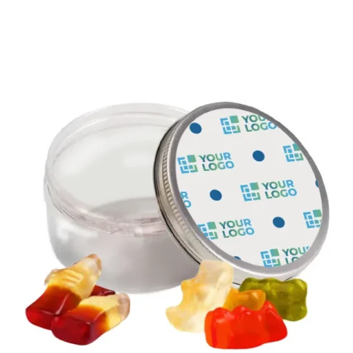 Gift Campaign Caramelle gommose Haribo in barattolino personalizzato da 70 gr> Caramelle Personalizzate