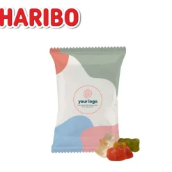 Gift Campaign Caramelle gommose Haribo in sacchetto personalizzato da 15g> Caramelle Personalizzate