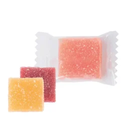 Gift Campaign Caramelle gommose zuccherate alla frutta in confezione singola con logo> Caramelle Personalizzate