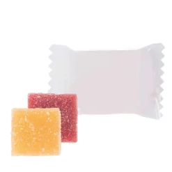 Gift Campaign Caramelle gommose zuccherate alla frutta in confezione singola con logo> Caramelle Personalizzate