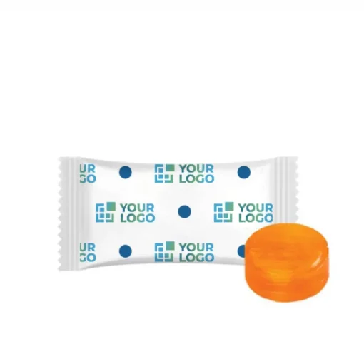 Gift Campaign Caramelle senza zucchero in bustine singole con logo personalizzato> Caramelle Personalizzate