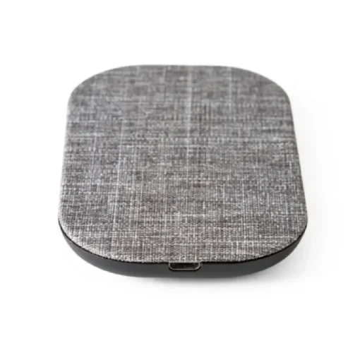 Gift Campaign Caricabatteria wireless ecologico con porta USB-C Fabric RPET> Caricabatterie