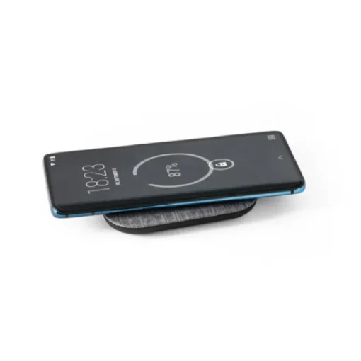Gift Campaign Caricabatteria wireless ecologico con porta USB-C Fabric RPET> Caricabatterie