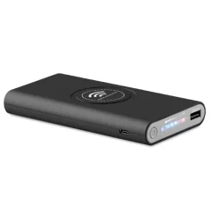 Gift Campaign Caricabatterie portatile da 8.000mAh con finitura gommata Wireless> Power Bank Personalizzati