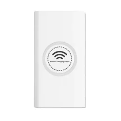 Gift Campaign Caricabatterie portatile da 8.000mAh con finitura gommata Wireless></noscript> Power Bank Personalizzati