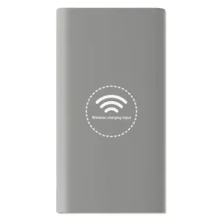 Gift Campaign Caricabatterie portatile da 8.000mAh con finitura gommata Wireless></noscript> Power Bank Personalizzati