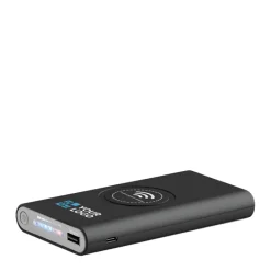 Gift Campaign Caricabatterie portatile da 8.000mAh con finitura gommata Wireless></noscript> Power Bank Personalizzati