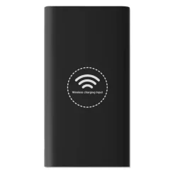 Gift Campaign Caricabatterie portatile da 8.000mAh con finitura gommata Wireless></noscript> Power Bank Personalizzati