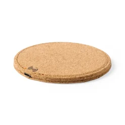 Gift Campaign Caricabatterie rotondi personalizzati in sughero da 10W Cork> Caricabatterie