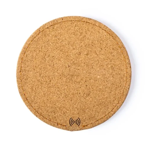 Gift Campaign Caricabatterie rotondi personalizzati in sughero da 10W Cork> Caricabatterie