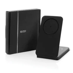 Gift Campaign Caricabatterie wireless 3 in 1 pieghevole con supporto per cellulare></noscript> Caricabatterie