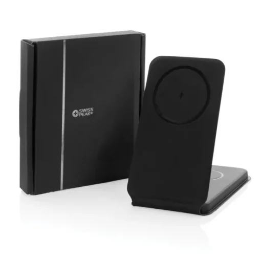Gift Campaign Caricabatterie wireless 3 in 1 pieghevole con supporto per cellulare> Caricabatterie