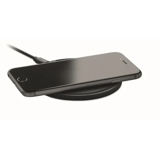 Gift Campaign Caricabatterie wireless a ricarica rapida in plastica riciclata da 15W> Caricabatterie