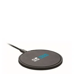 Gift Campaign Caricabatterie wireless a ricarica rapida in plastica riciclata da 15W></noscript> Caricabatterie