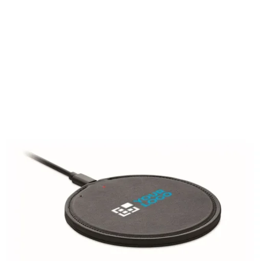 Gift Campaign Caricabatterie wireless a ricarica rapida in plastica riciclata da 15W> Caricabatterie