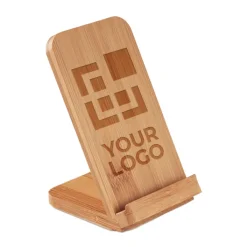 Gift Campaign Caricabatterie wireless con supporto in bambù 5W Natura Stand></noscript> Caricabatterie|Gadget Per L'Ufficio