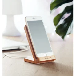 Gift Campaign Caricabatterie wireless con supporto in bambù 5W Natura Stand></noscript> Caricabatterie|Gadget Per L'Ufficio