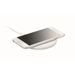 Gift Campaign Caricabatterie wireless con logo in ABS riciclato da 10W Recyclemate> Gadget Ecologici|Caricabatterie