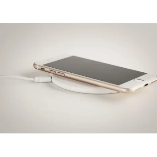 Gift Campaign Caricabatterie wireless con logo in ABS riciclato da 10W Recyclemate> Gadget Ecologici|Caricabatterie