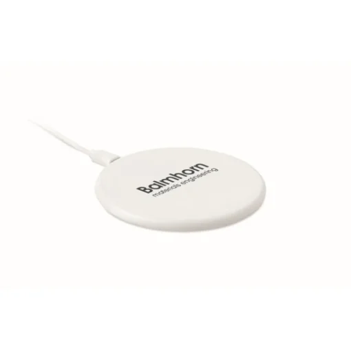 Gift Campaign Caricabatterie wireless con logo in ABS riciclato da 10W Recyclemate> Gadget Ecologici|Caricabatterie