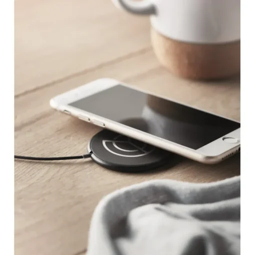 Gift Campaign Caricabatterie wireless magnetico con logo in ABS da 10W Circle> Caricabatterie