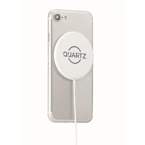 Gift Campaign Caricabatterie wireless magnetico con logo in ABS da 10W Circle> Caricabatterie