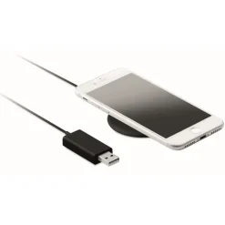 Gift Campaign Caricabatterie wireless magnetico con logo in ABS da 10W Circle></noscript> Caricabatterie