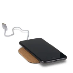 Gift Campaign Caricabatterie wireless quadrato in sughero certificato FSC da 5W> Caricabatterie