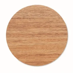 Gift Campaign Caricabatterie wireless rotondo in legno di acacia e PU riciclato 15W><noscript><img width=