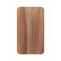 Gift Campaign Caricabatterie wireless rettangolare in legno di acacia e PU da 15W><noscript><img width=