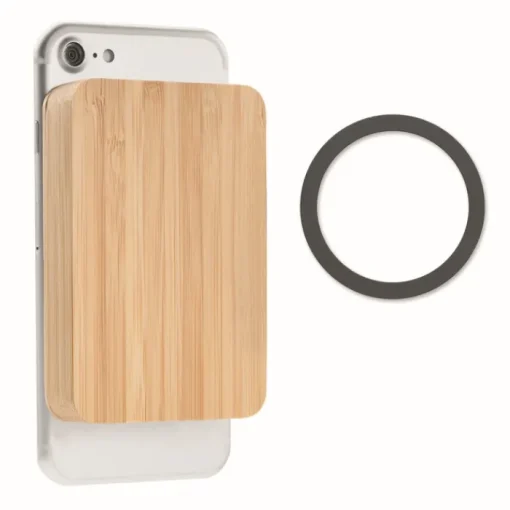 Gift Campaign Caricatore magnetico in bambù 10W con powerbank da 4000 mAh Power> Caricabatterie
