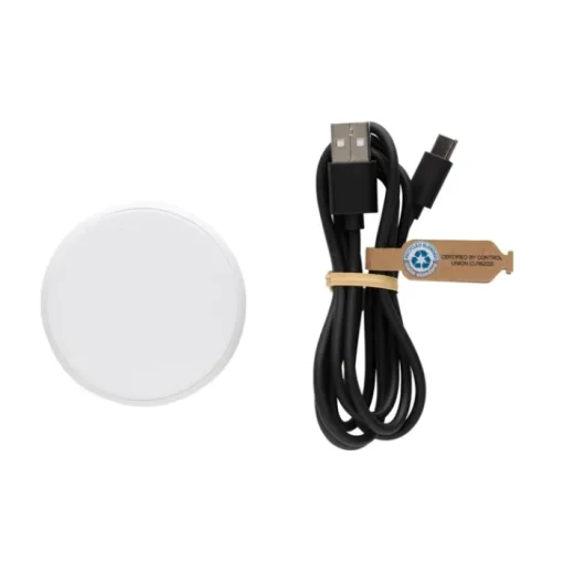 Gift Campaign Caricatore magnetico wireless in plastica riciclata certificata da 15W> Caricabatterie