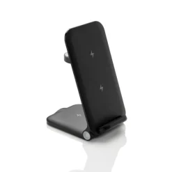 Gift Campaign Caricatore wireless 3 in 1 in alluminio riciclabile da 15W> Caricabatterie