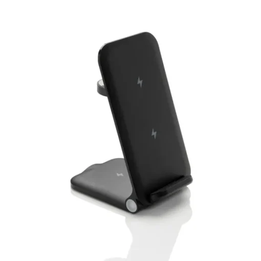 Gift Campaign Caricatore wireless 3 in 1 in alluminio riciclabile da 15W> Caricabatterie