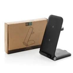 Gift Campaign Caricatore wireless 3 in 1 in alluminio riciclabile da 15W></noscript> Caricabatterie