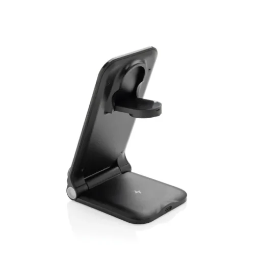 Gift Campaign Caricatore wireless 3 in 1 in alluminio riciclabile da 15W> Caricabatterie