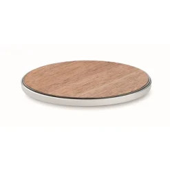 Gift Campaign Caricatore wireless con dettaglio superiore in di noce 15W></noscript> Caricabatterie