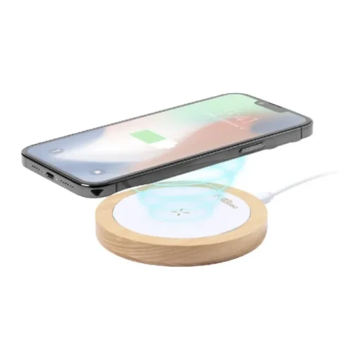 Gift Campaign Caricatore wireless da 15W in canapa biologica e legno Organic Hemp> Caricabatterie