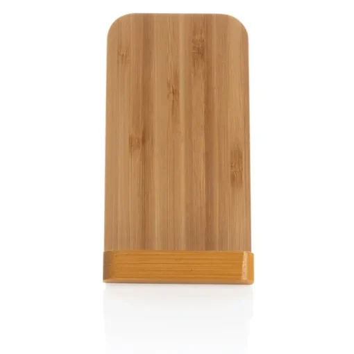 Gift Campaign Caricatore wireless in bambù con supporto 5W Natura Stand FSC> Caricabatterie