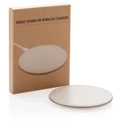 Gift Campaign Caricatore wireless in fibra di grano e ABS ultrapiatto da 5W Wheat></noscript> Caricabatterie