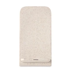 Gift Campaign Caricatore wireless in paglia e ABS con supporto 10W Natural Source></noscript> Caricabatterie