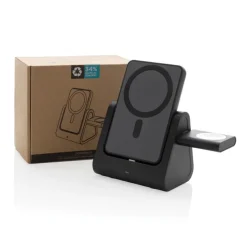 Gift Campaign Caricatore wireless in plastica RCS con powerbank per 3 dispositivi></noscript> Caricabatterie